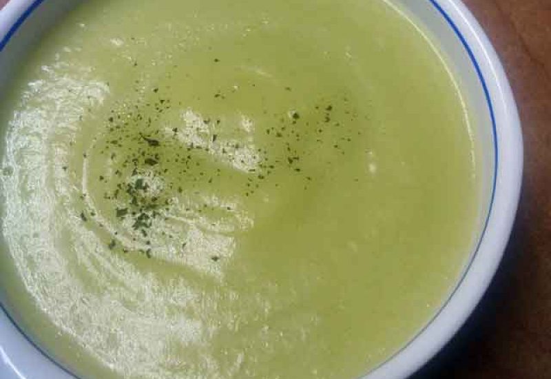 Patatas con puerros a la crema