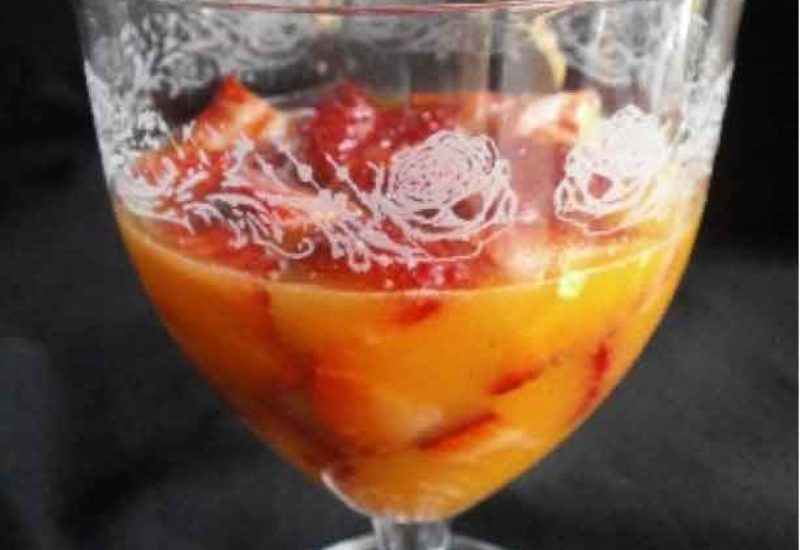 Fresas con zumo natural